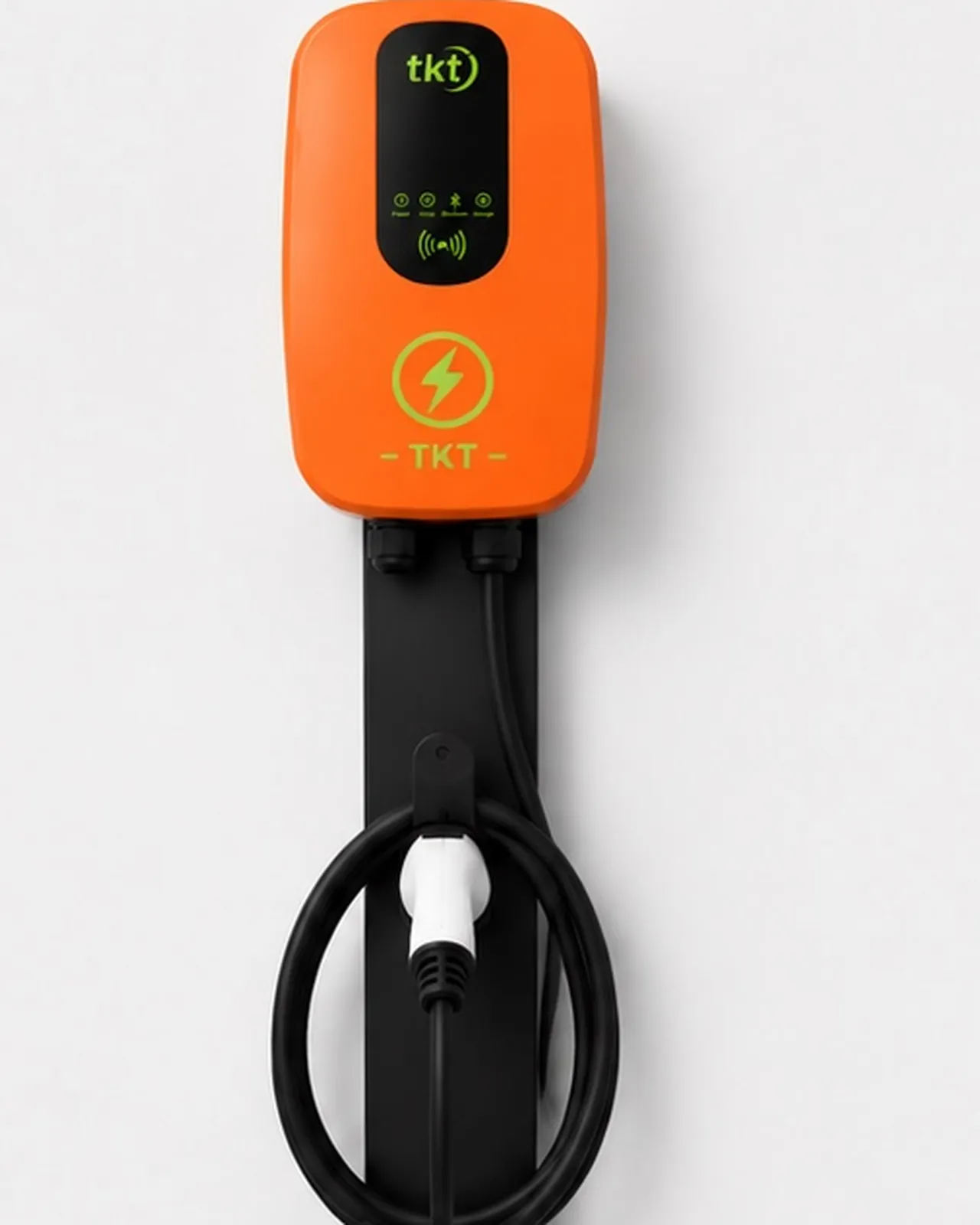 Cargador Comercial 22kW con Peana · Naranja